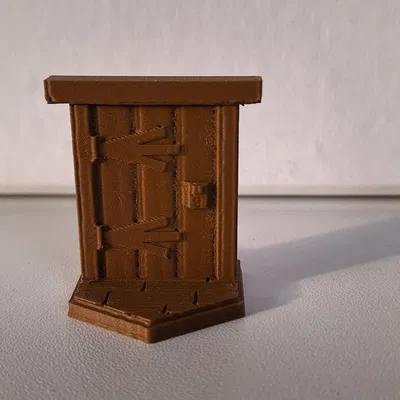 Cửa gỗ ngắn trục hình lục giác trong Gloomhaven