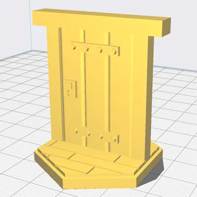 Cửa gỗ ngắn trục hình lục giác trong Gloomhaven