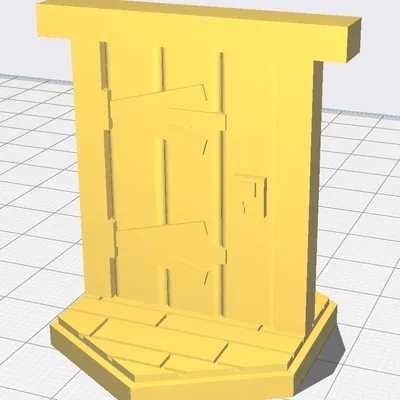 Cửa gỗ ngắn trục hình lục giác trong Gloomhaven