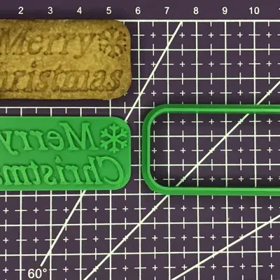 Dụng cụ cắt bánh quy Giáng Sinh với đầu in 0.25mm