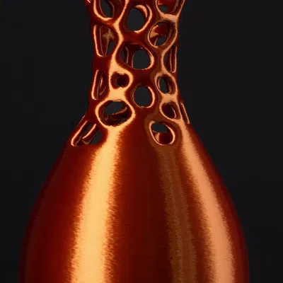 Bình trang trí hiện đại với họa tiết Voronoi