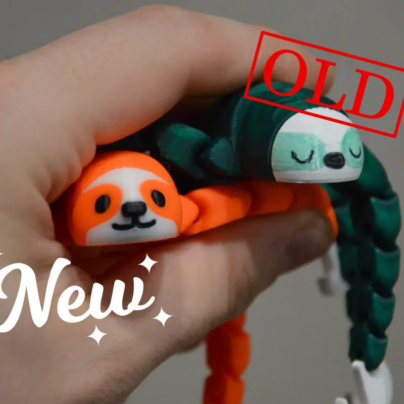 Nhân vật lười đa vật liệu Flexi Sloth