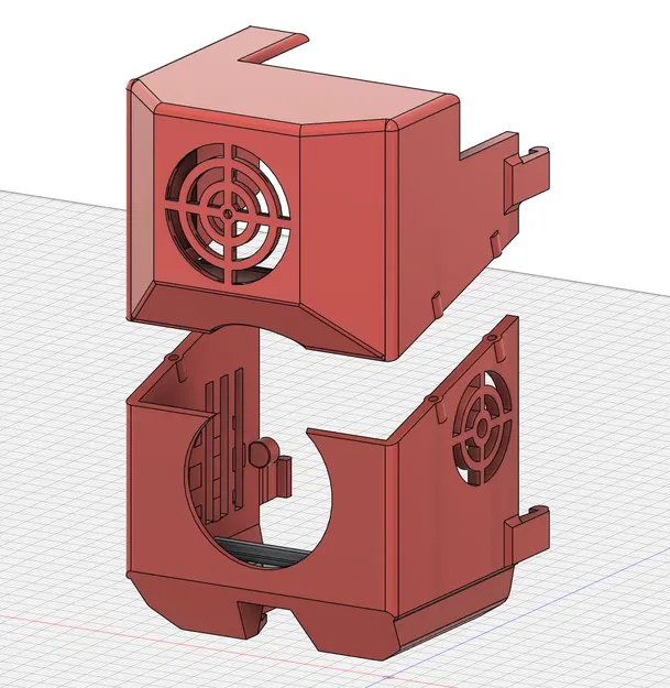 Nắp Extruder Sovol SV08 với khe quạt toolhead và chỗ cho BTT Eddy Probe - Image 2