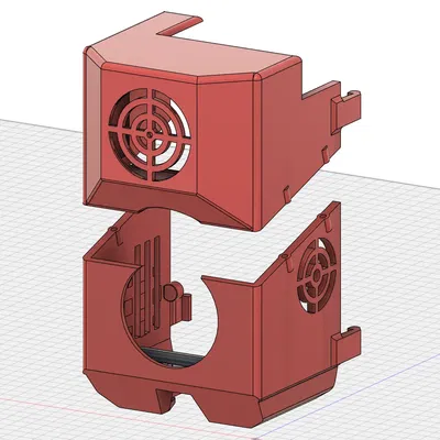 Nắp Extruder Sovol SV08 với khe quạt toolhead và chỗ cho BTT Eddy Probe