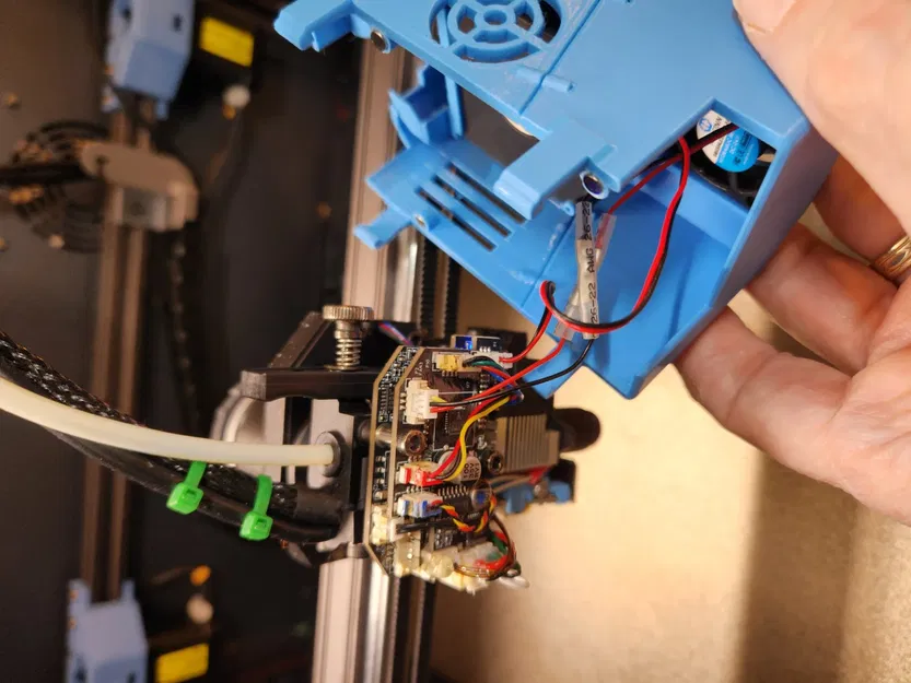 Nắp Extruder Sovol SV08 với khe quạt toolhead và chỗ cho BTT Eddy Probe - Image 5