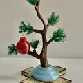 Cây thông Giáng sinh Charlie Brown với chân đế đơn giản - Thumbnail 1