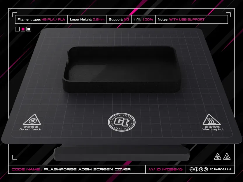 Bộ che màn hình FlashForge AD5M hỗ trợ USB - Image 1