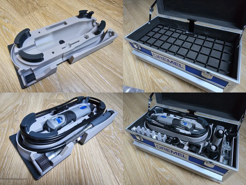 Giá đỡ cho Dremel 4000/4250 và Dremel 225 trong hộp Gridfinity - Image 1