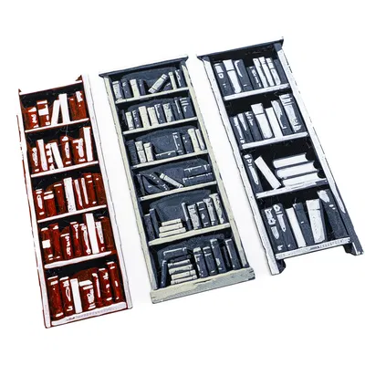 Giá sách mini đánh dấu vị trí trong từng câu chuyện