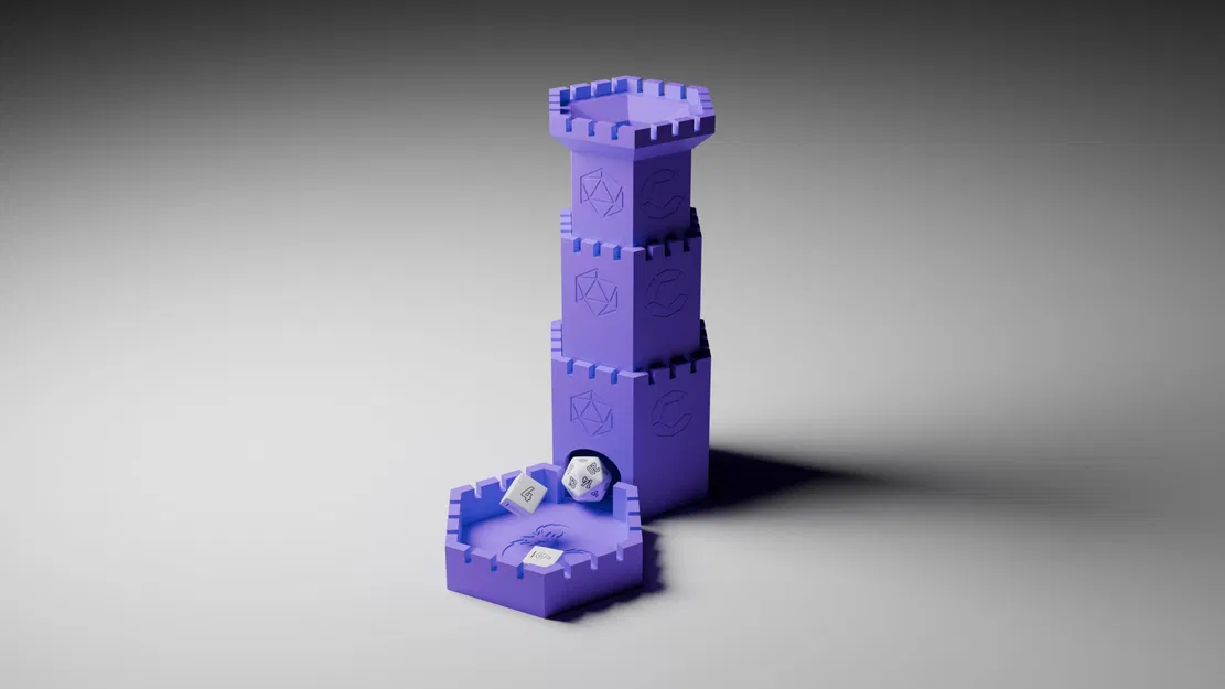 Tháp xúc xắc từ tính gập lại tiện lợi - Image 1