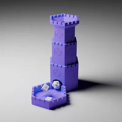 Tháp xúc xắc từ tính gập lại tiện lợi