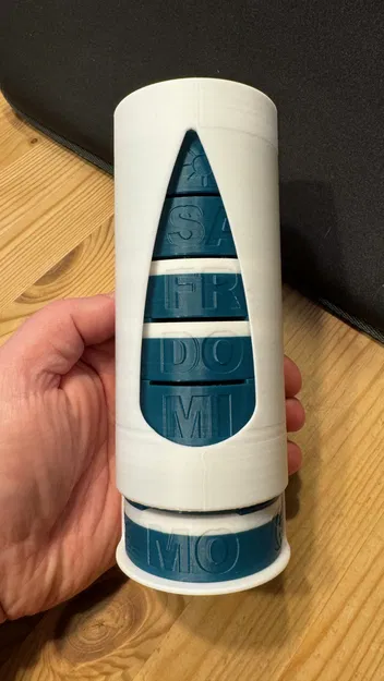 Hộp đựng thuốc 7 ngày có dispenser và hộp du lịch nắp vặn - Image 9