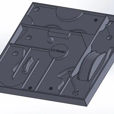 Trò chơi mini golf trên bàn với mô hình in 3D