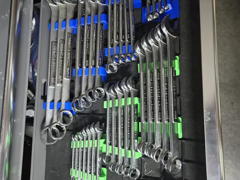 Hệ thống giá đỡ cờ lê Gridfinity cho SAE và Metric - Image 1