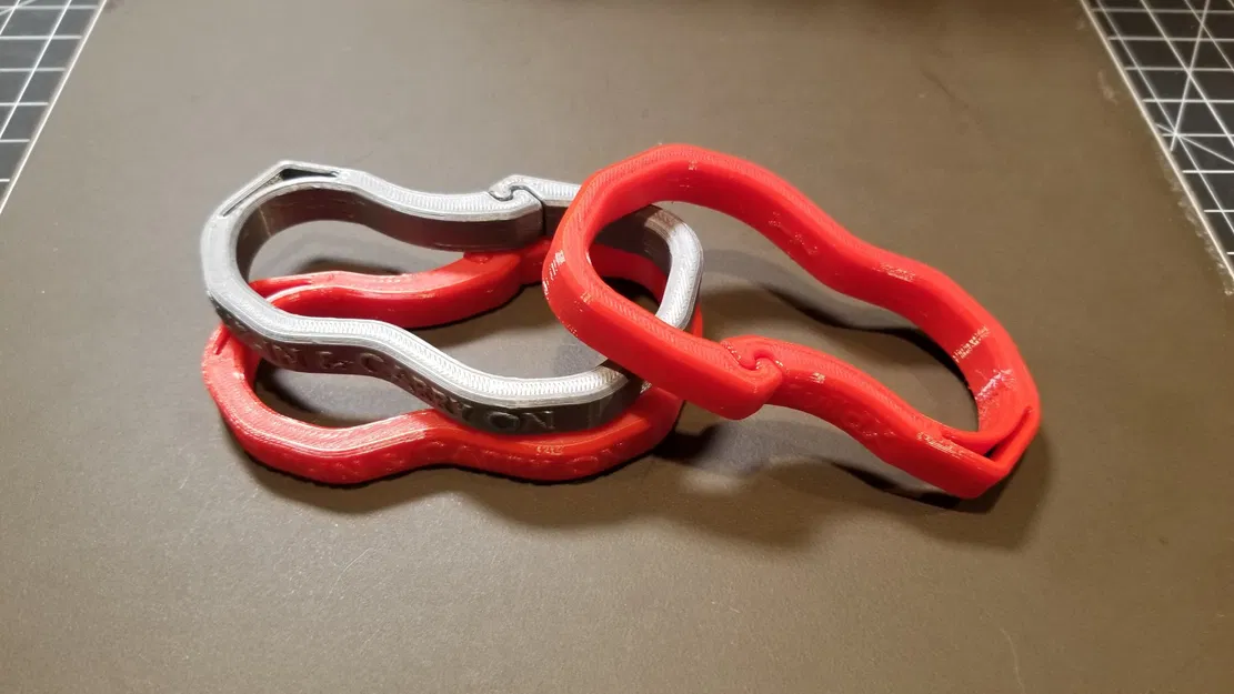 #0054 Khóa Carabiner Bền Bỉ 5 - Có thông điệp - Image 1