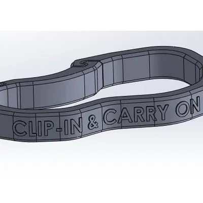 #0054 Khóa Carabiner Bền Bỉ 5 - Có thông điệp