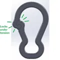 #0010 J's Carabiner - Móc Khóa Kẹp Túi - Thumbnail 2