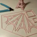 Mô hình tháp Eiffel lắp ráp bằng thẻ kit - Thumbnail 2