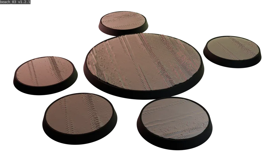 Bộ đế mô hình mini phong cách cát cho D&D và Warhammer - Image 1