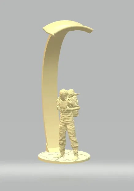 Giá đỡ tai nghe hình Luke và Yoda từ Star Wars - Image 1