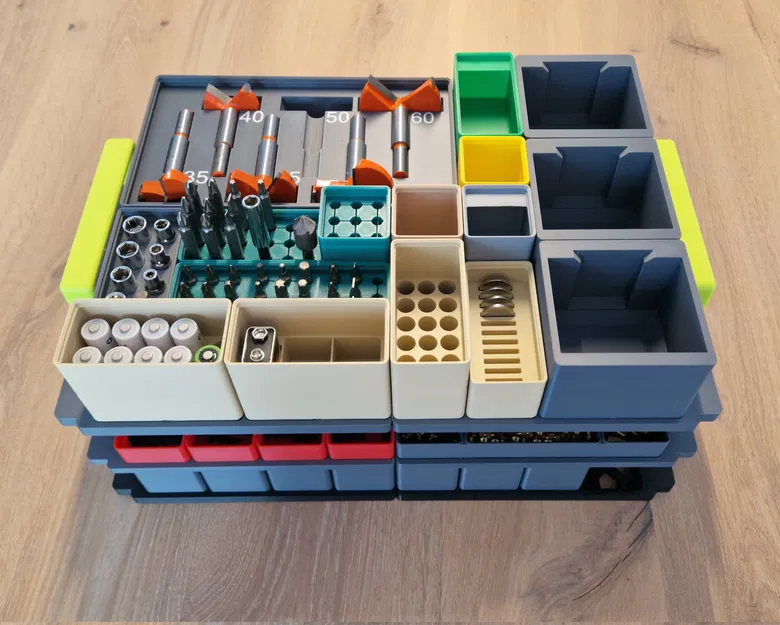 Khay xếp chồng Gridfinity Makpac có nam châm - Image 6