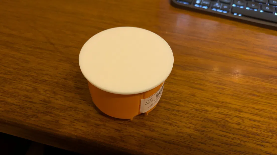 Nắp đậy cho hộp tường rỗng Ø75 với nắp lò xo - Image 2