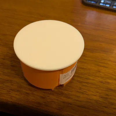 Nắp đậy cho hộp tường rỗng Ø75 với nắp lò xo