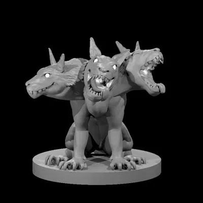 Chó con Cerberus dễ thương