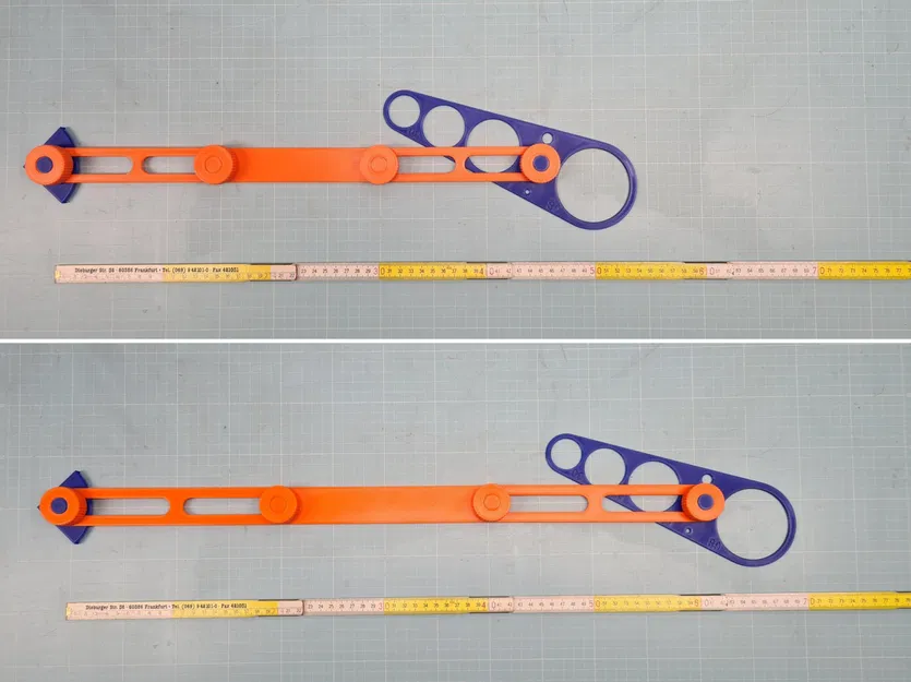 Thước đo khoan gạch điều chỉnh 50/65 cm - Image 3