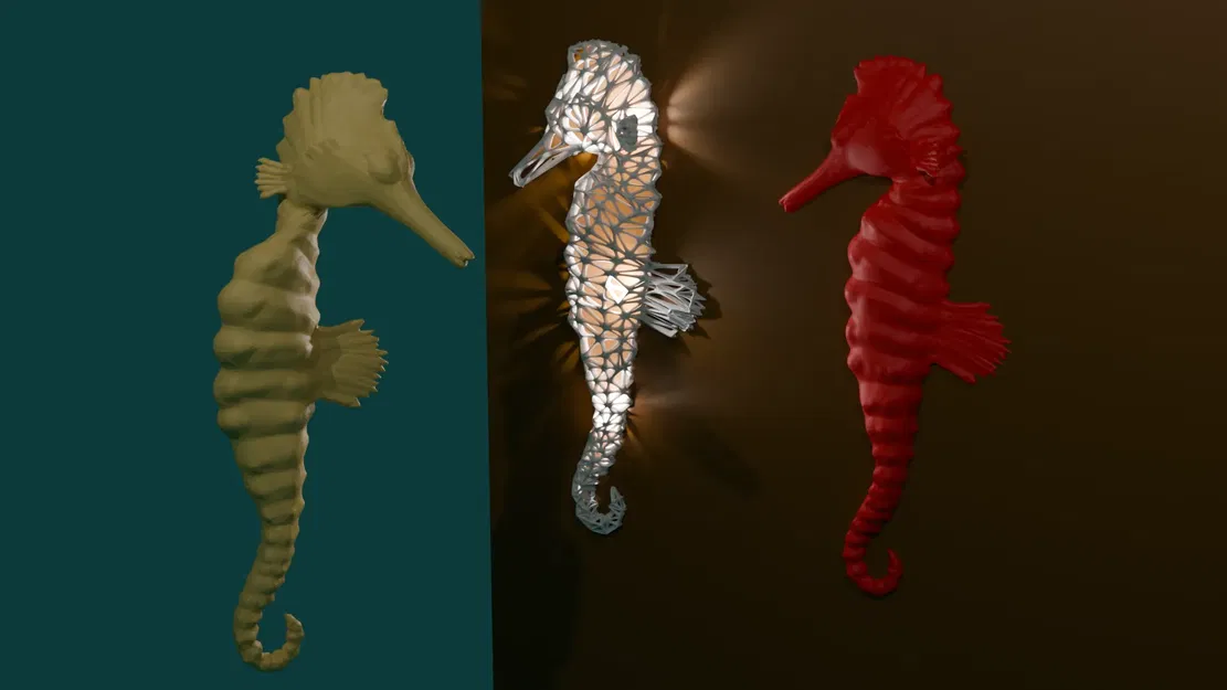 Mô hình cá ngựa trang trí cho bể cá văn phòng - Image 1