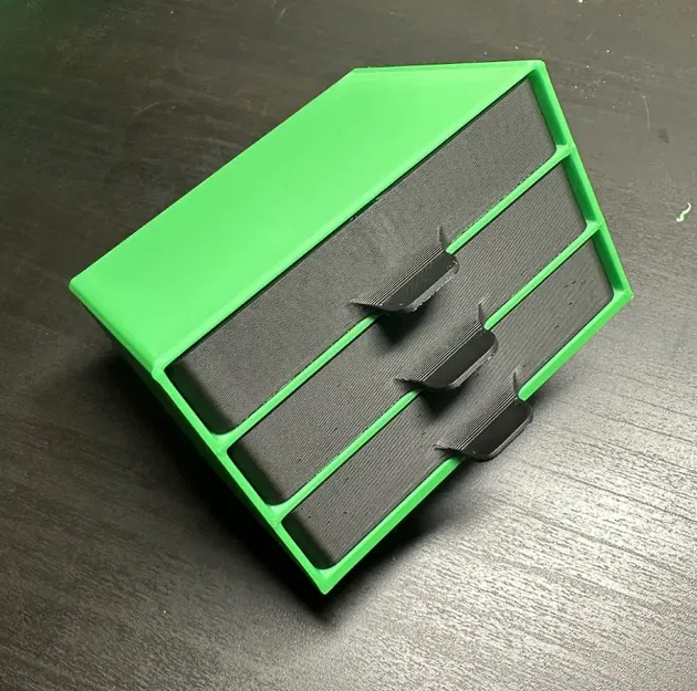 Kệ lưu trữ linh kiện nhỏ - 3 ngăn + có thể xếp chồng - Image 2