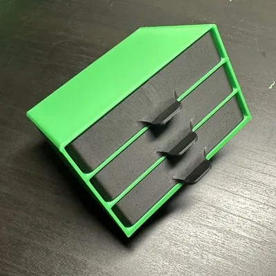 Kệ lưu trữ linh kiện nhỏ - 3 ngăn + có thể xếp chồng