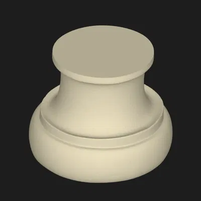 Tượng bán thân nữ hoàng Nefertiti trên bệ đỡ