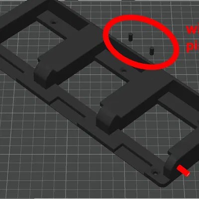 Giá đỡ pin Makita 18V cho 3 pin v3.0