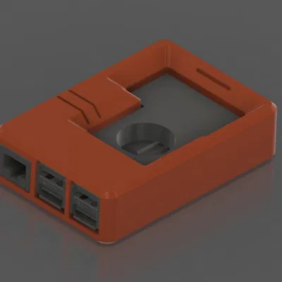 Vỏ Raspberry Pi5 với bộ làm mát hoàn toàn lộ ra