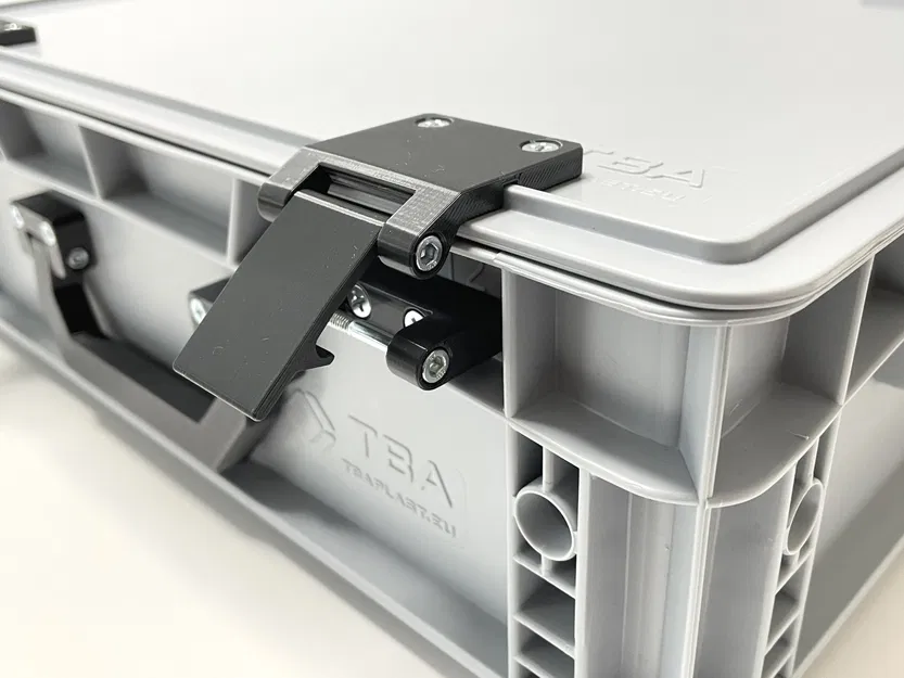 Eurobox (Thùng Euro) Phần cứng (Bản lề, Tay cầm, Chân, Khóa kẹp) - Image 2