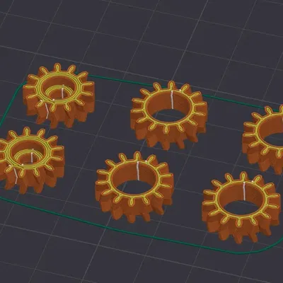 Mô hình bánh răng xoắn đôi BFI cho máy in 3D