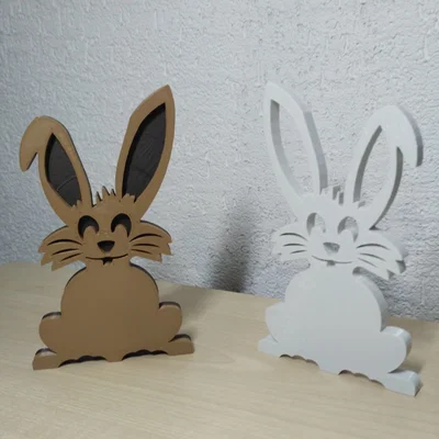 Thỏ vui nhộn in một màu hoặc nhiều màu sắc