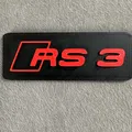Biểu tượng Audi RS3 gắn trên cản trước xe ô tô - Thumbnail 1