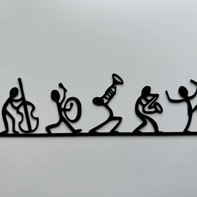 Nghệ thuật treo tường ban nhạc âm nhạc #1