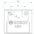 Giá đỡ pin dài Bosch Professional 18V - Thumbnail 3