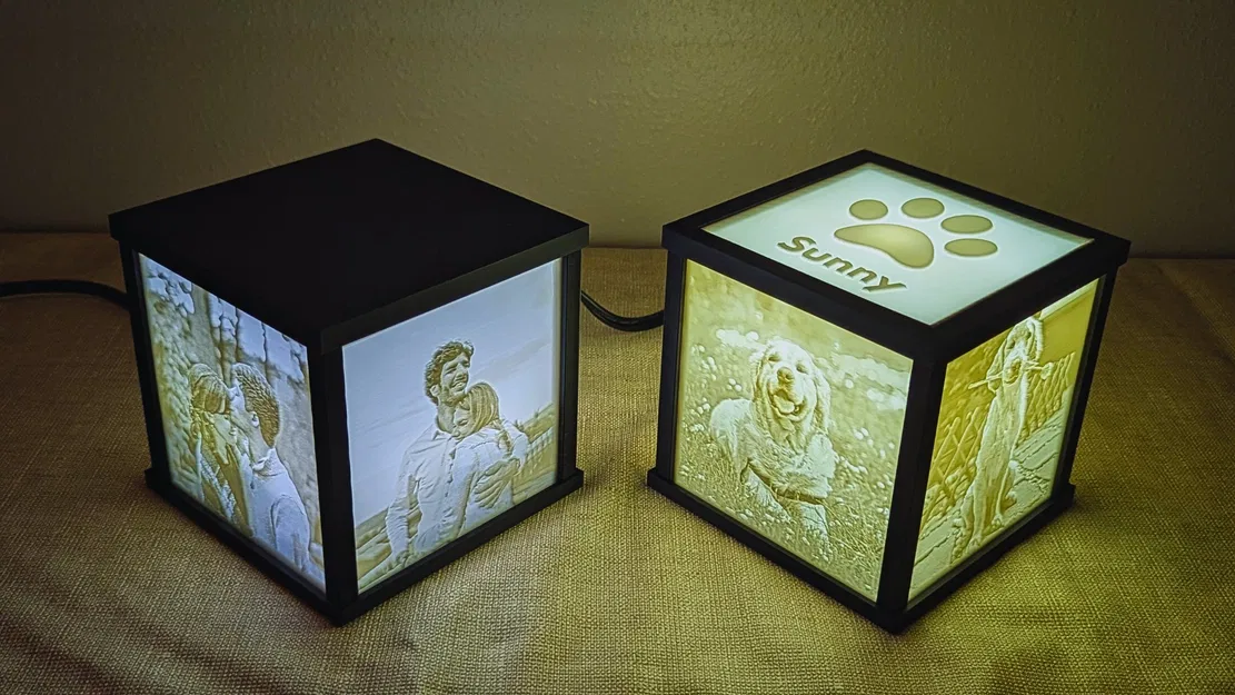 Hộp ảnh/lưu giữ kỷ niệm lithophane in 3D - Image 1