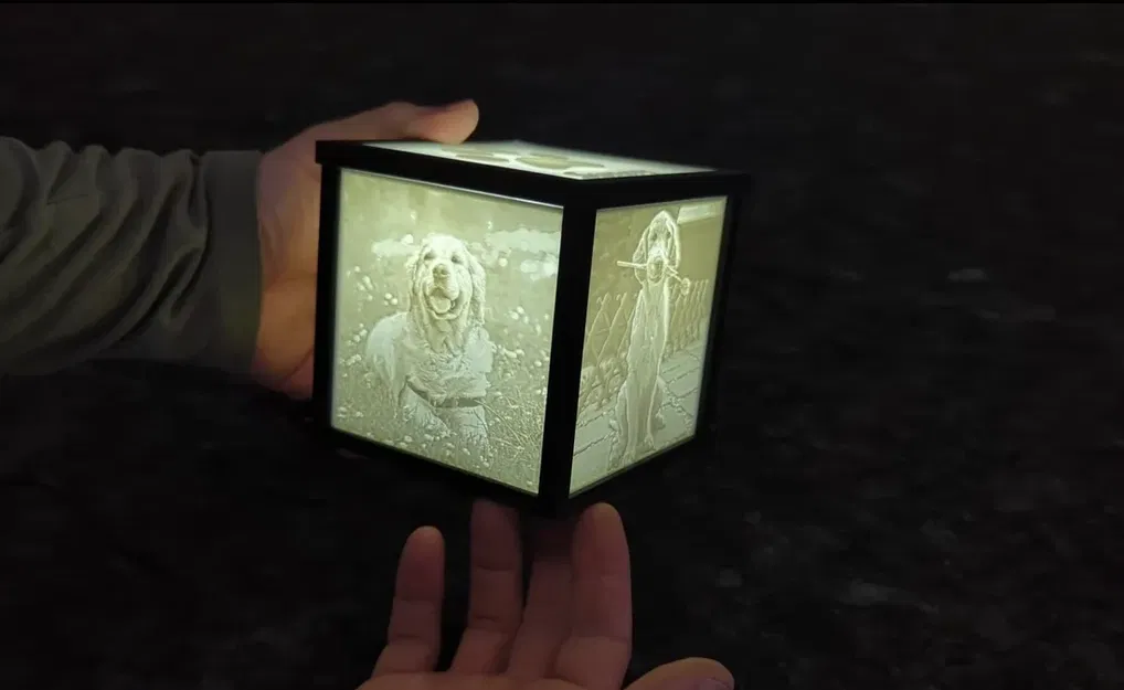 Hộp ảnh/lưu giữ kỷ niệm lithophane in 3D - Image 2
