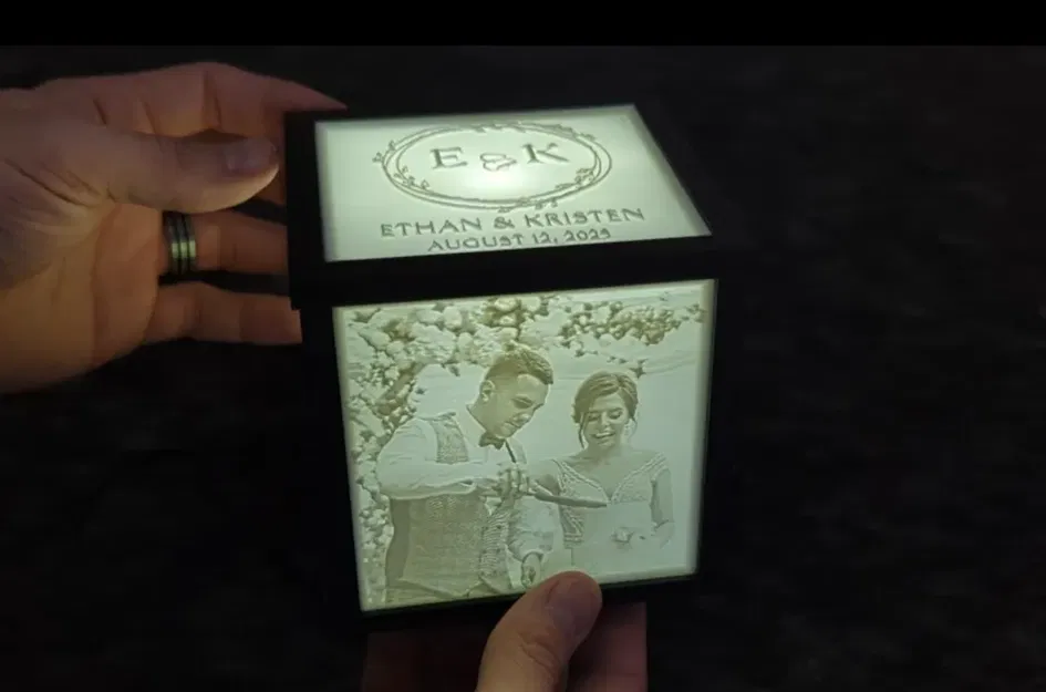 Hộp ảnh/lưu giữ kỷ niệm lithophane in 3D - Image 3