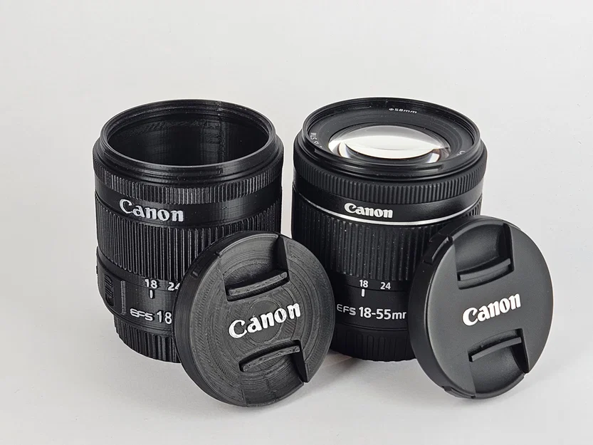 Hộp đựng ống kính Canon EF-S 18-55mm và giá đỡ bút - Image 7