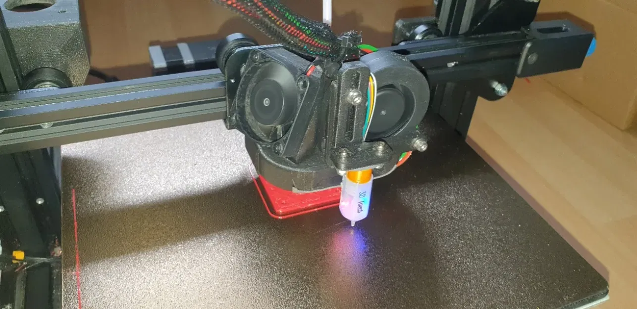 Giá đỡ BLTouch và cảm biến LED cho mô hình quạt Ugly nhưng nhẹ - Image 1