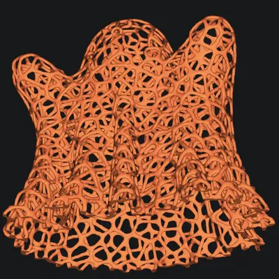 Trang trí ma Voronoi cho Halloween