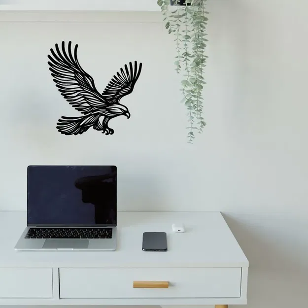 Trang trí tường hoặc bàn hình đại bàng tối giản - Image 2
