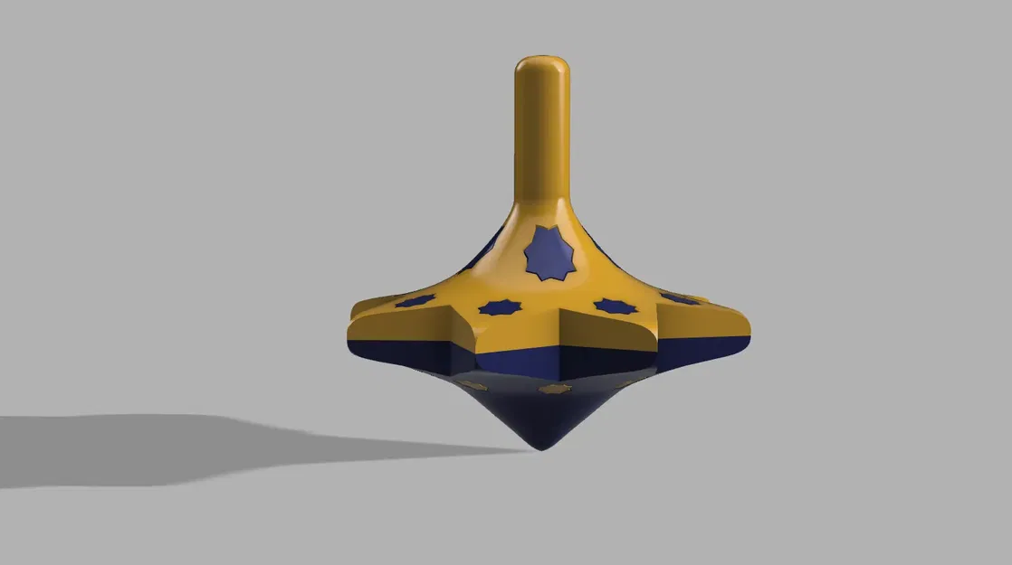 Mô hình toupie sao hai màu với đầu phun đơn - Image 2