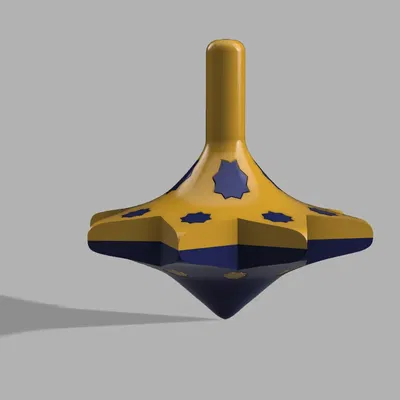 Mô hình toupie sao hai màu với đầu phun đơn